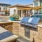 outdoor grilling area